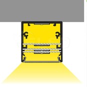 10x LED profiel XL 3 meter inclusief afdekking 53mm x 53mm - XL53ZWART