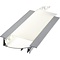 Luksus LED profielen Wit LED inbouw wandprofiel inclusief opaal afdekking 53mm x 13,5mm - F8WIT