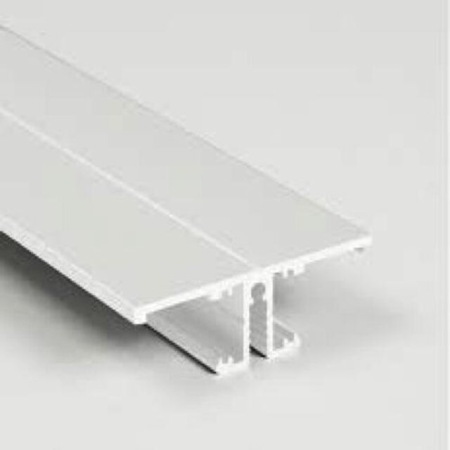 Wit updown LED wandprofiel inclusief afdekking 13,5mm x 40mm - UpDown02wit