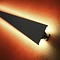 Luksus LED profielen Wit updown LED wandprofiel inclusief afdekking 13,5mm x 40mm - UpDown02wit