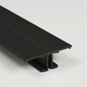 Zwart updown LED wandprofiel inclusief klikafdekking 13,5mm x 40mm - UpDown02zwart