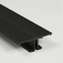 Zwart updown LED wandprofiel inclusief klikafdekking 13,5mm x 40mm - UpDown02zwart