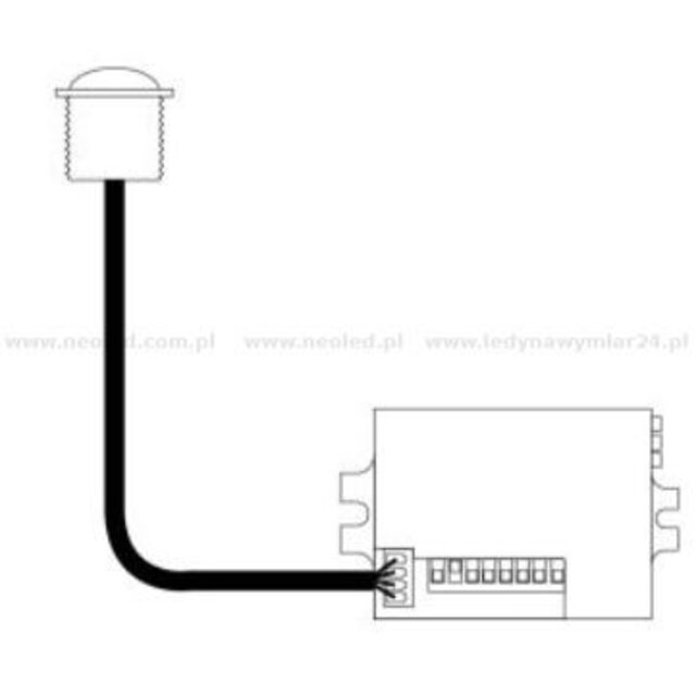 instelbare LED PIR bewegingssensor - wit - Max 100 watt - LX42