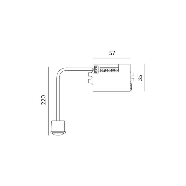 instelbare LED PIR bewegingssensor - wit - Max 100 watt - LX42