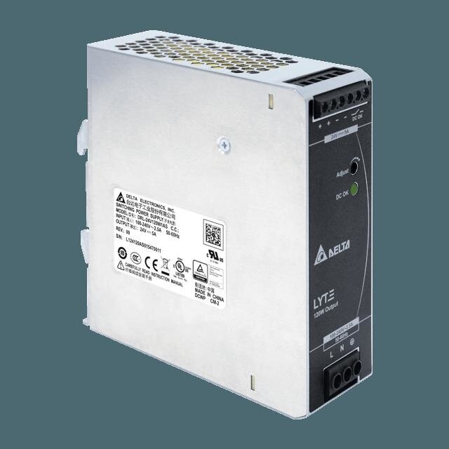 DIN Rail LED voeding 120 watt 24 volt 5 Ampère – IP20 - DRL-24V120W1EN