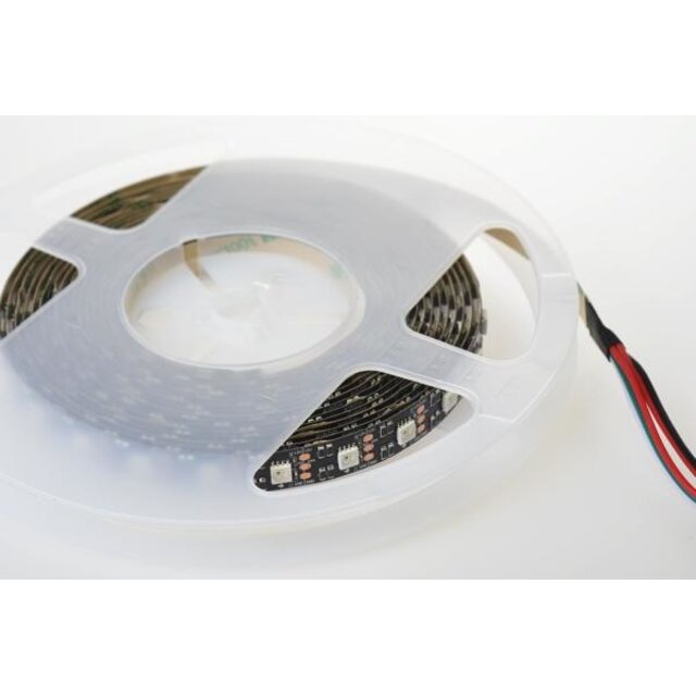 Adresseerbare LED strip SK6812 RGB 43,2W 12VDC IP30 5m Rol