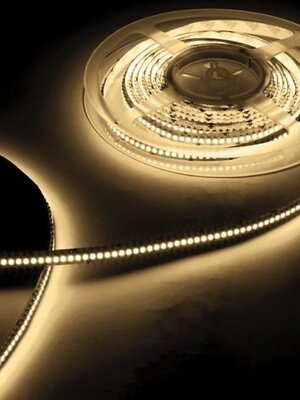 PRO LED strip warm wit 3000k 12W 1360LM 128LED 24VDC p/m IP20 CRI90 - 5 meter