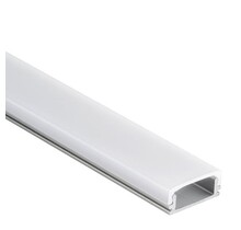 LED profiel inclusief opaal klikafdekking 16,85mm x 6,5mm - 15ALU