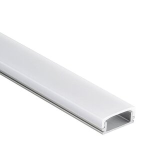 LED profiel inclusief opaal klikafdekking 16,85mm x 6,5mm - 15ALU