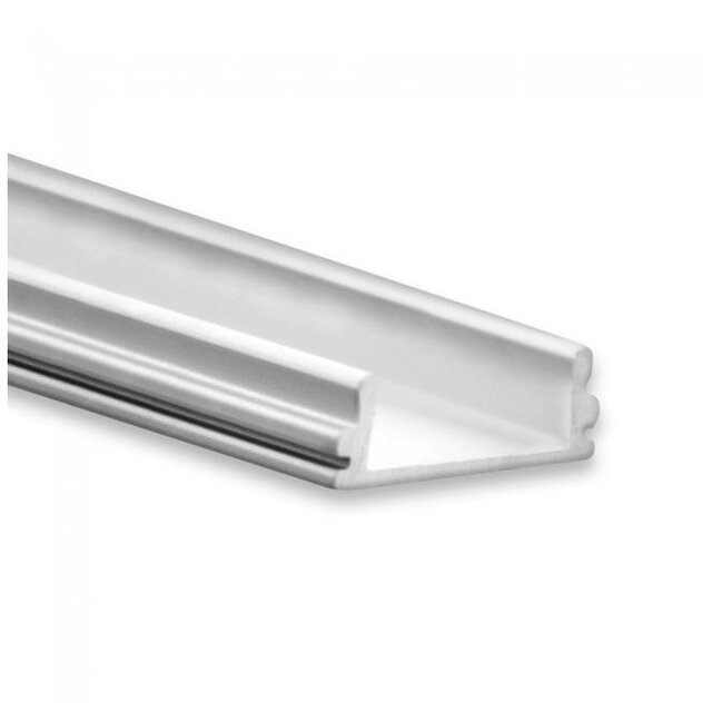 LED profiel inclusief opaal klikafdekking 16,85mm x 6,5mm - 15ALU