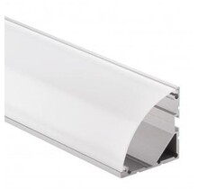 LED hoekprofiel inclusief halfronde afdekking 40mm x 40mm - 19ALU