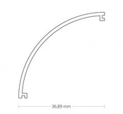LED hoekprofiel inclusief halfronde afdekking 40mm x 40mm - 19ALU