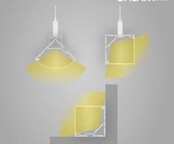 LED hoekprofiel inclusief halfronde afdekking 40mm x 40mm - 19ALU