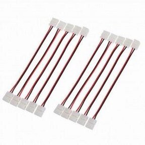 LED strip koppelstuk met 2-zijdig draad 10mm - IP20