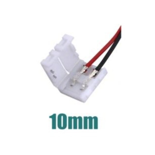 LED strip koppelstuk met 2-zijdig draad 10mm - IP20