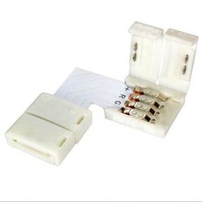 90 graden koppelstuk voor RGB LED strips 10mm