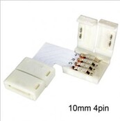 90 graden koppelstuk voor RGB LED strips 10mm