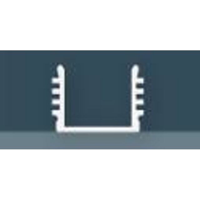 Zwart LED profiel inclusief klikafdekking 16,8mm x 13,01mm - 05.1ZWART