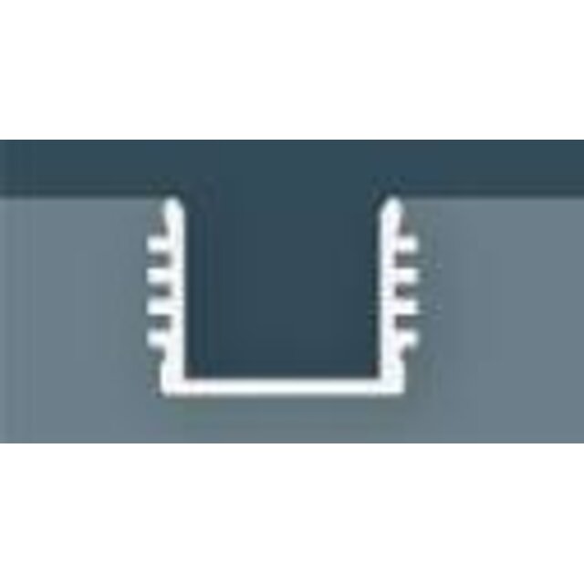 Zwart LED profiel inclusief klikafdekking 16,8mm x 13,01mm - 05.1ZWART