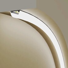 Wit Buigbaar LED profiel inclusief half ronde opaal klikafdekking 20mm x 3,3mm - F12WIT