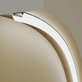 Buigbaar LED profiel inclusief half ronde opaal klikafdekking 20mm x 3,3mm -  F12ALU