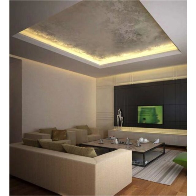 LED strip plafond profiel inclusief afdekking 55mm x 23mm - FRAME14ALU