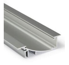 LED inbouw wandprofiel inclusief opaal afdekking 53mm x 13,5mm - F8ALU
