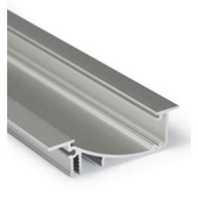LED inbouw wandprofiel inclusief opaal afdekking 53mm x 13,5mm - F8ALU