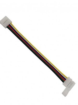 RGBCCT LED strip koppelstuk met 2-zijdig draad 12mm