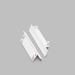 set van 2 eindkapjes ten behoefte van profiel F8WIT