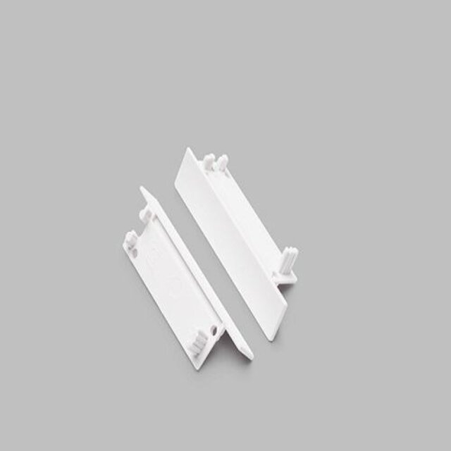 set van 2 eindkapjes ten behoefte van profiel F8WIT