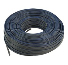 2 aderige led strip aansluitkabel 0,75 kwadraat - 100 meter zwart