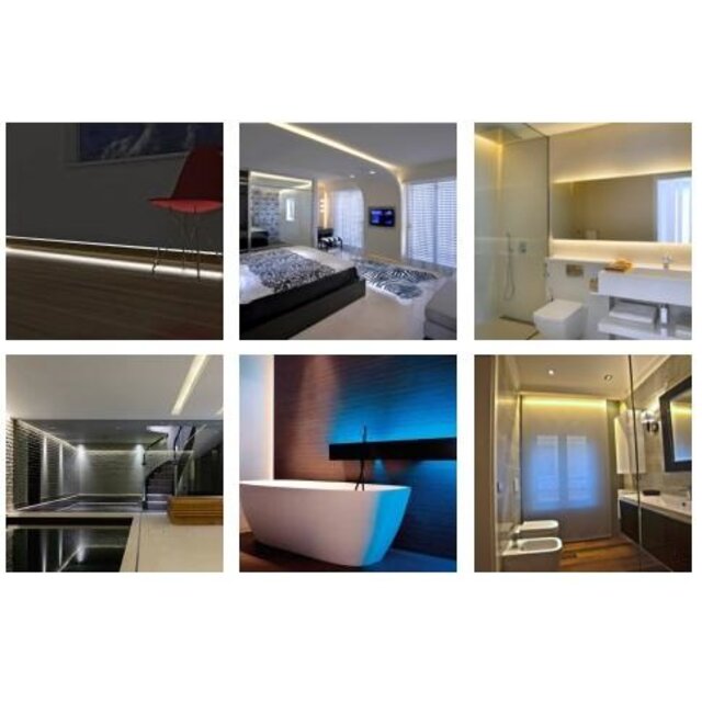 Waterdichte RGB LED strip 14.4W 840LM 60LED p/m IP65 12VDC - 5 meter