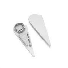 Eindkap set van 2 links en rechts t.b.v. LED profiel WALLE12ALU