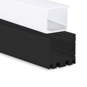 Zwart waterdicht LED profiel 18,1mm x 19,2mm – 18.1ZWART.H20