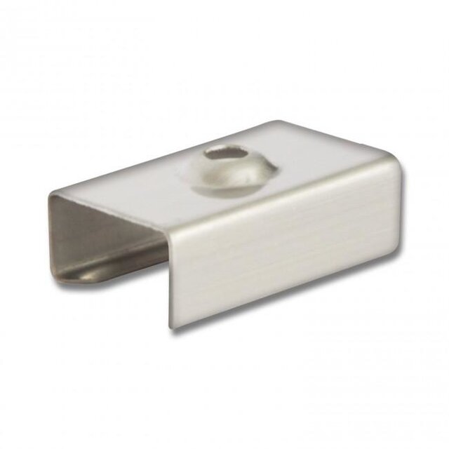 Montageklem voor LED profiel Slim08alu, SLIM08ZWART