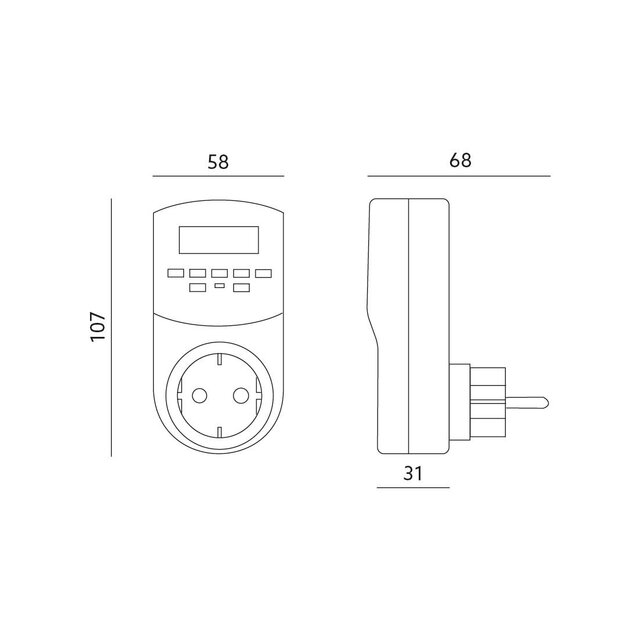 Digitale timer voor LED verlichting