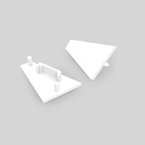 Eindkap set voor LED profiel C21WIT