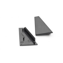 Eindkap set voor LED profiel C21ZWART