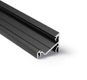 Zwart LED hoekprofiel 24mm x 19,4mm - C21ZWART