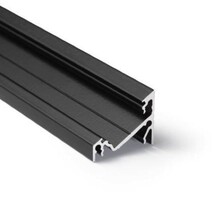 Zwart LED hoekprofiel 24mm x 19,4mm - C21ZWART