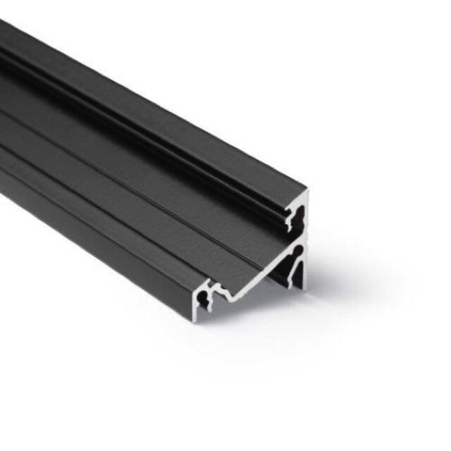 Zwart LED hoekprofiel 24mm x 19,4mm - C21ZWART