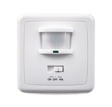 Instelbare LED PIR bewegingssensor - wit - Max 300 watt - LX01