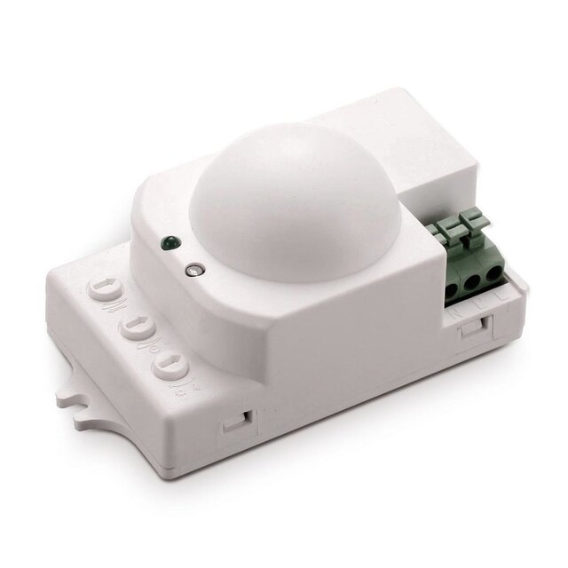 Regelbare / Instelbare LED PIR bewegingssensor - wit - Max 300 watt - LX701