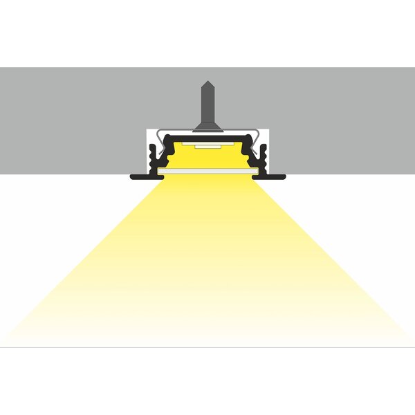 Luksus LED profielen Wit LED inbouw profiel 24mm x 8mm - 09INBOUW-WIT