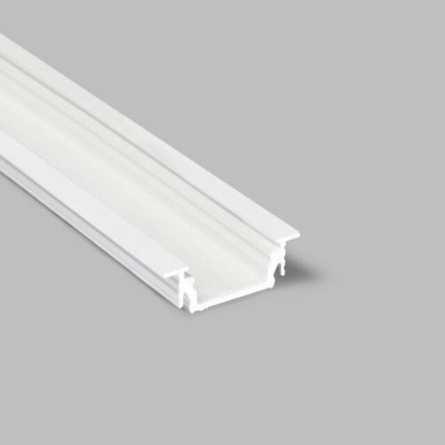 Wit LED inbouw profiel 24mm x 8mm - 09INBOUW-WIT