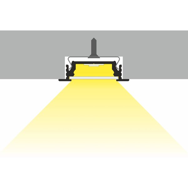 Luksus LED profielen Wit LED inbouw profiel 24mm x 8mm - 09INBOUW-WIT