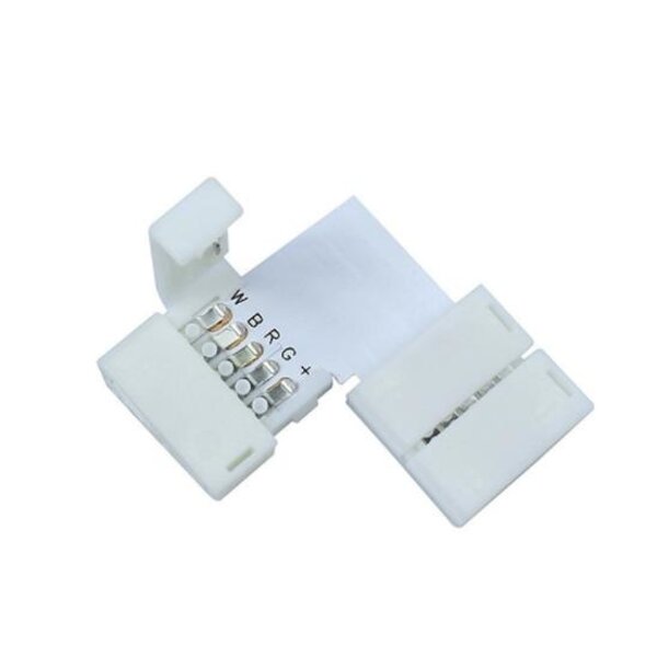 Luksus LED connectoren  Hoekconnector voor RGBW LED strips 10mm