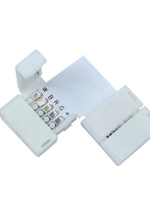 Hoekconnector voor RGBWW LED strips 12mm