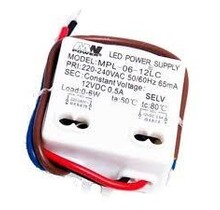 LED voeding 12v 6w 0,5 Ampère - IP20 - MPL-06-12